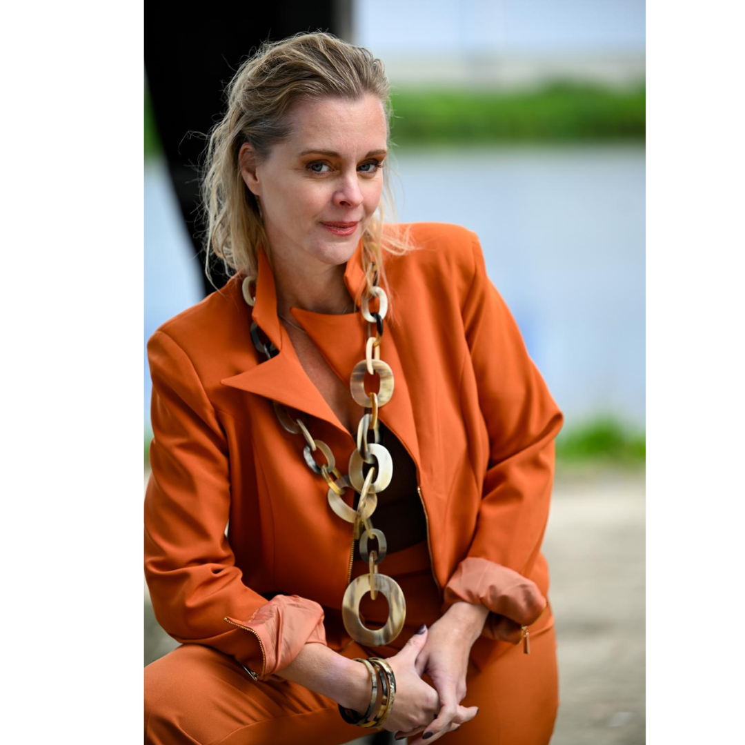 Lange Buffelhoorn Ketting (100 cm) Joyline-Creations image 0