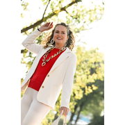 Geborstelde dubbele ovale buffelhoorn oorbellen (Joyline-Creations)
