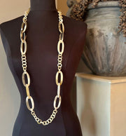 Joyline Creations Mat Buffelhoorn Collier – Handgemaakte Lange Ketting 116 cm