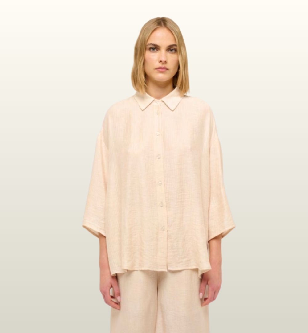 Oversized Blouse 3/4 Mouw – Mironcé | Casual Elegante Twinset Blouse