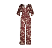 Jumpsuit Athenes – Bloemprint Bordeaux -Butter Amélie & Amélie