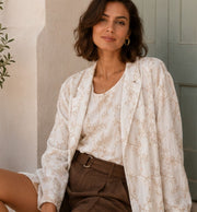 Lorelle Blazer – Amélie Amélie | Elegante Dames Blazer met Print