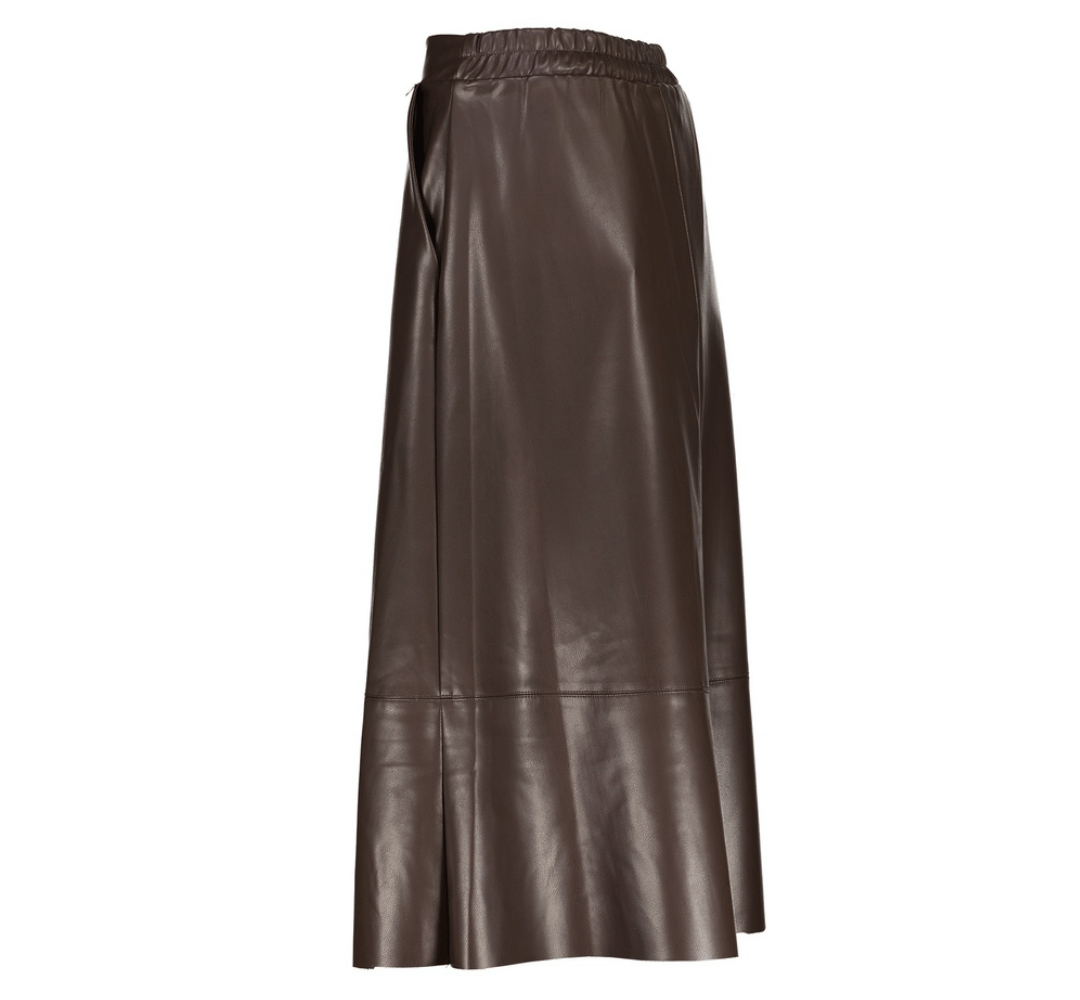 Rok New Maria Leather Look – Amélie Amélie | Elegante A-lijn image 2
