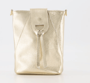 Kendra – Classic Grain Crossbody Tas – Goud