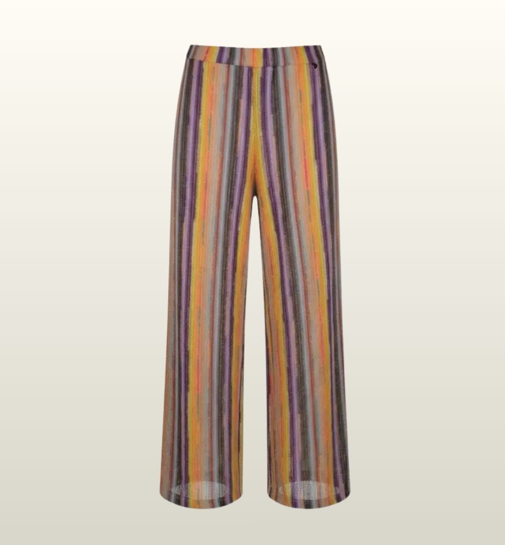 Stella Choco Pantalon Verticaal Gestreept – Amélie & Amélie image 1