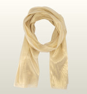 Mikki Shimmer Sjaal – Elegante Glans Sjaal in Goud en Lichtblauw | Teatro Fashion