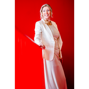 Mironce Blazer met Glansprint – Burro