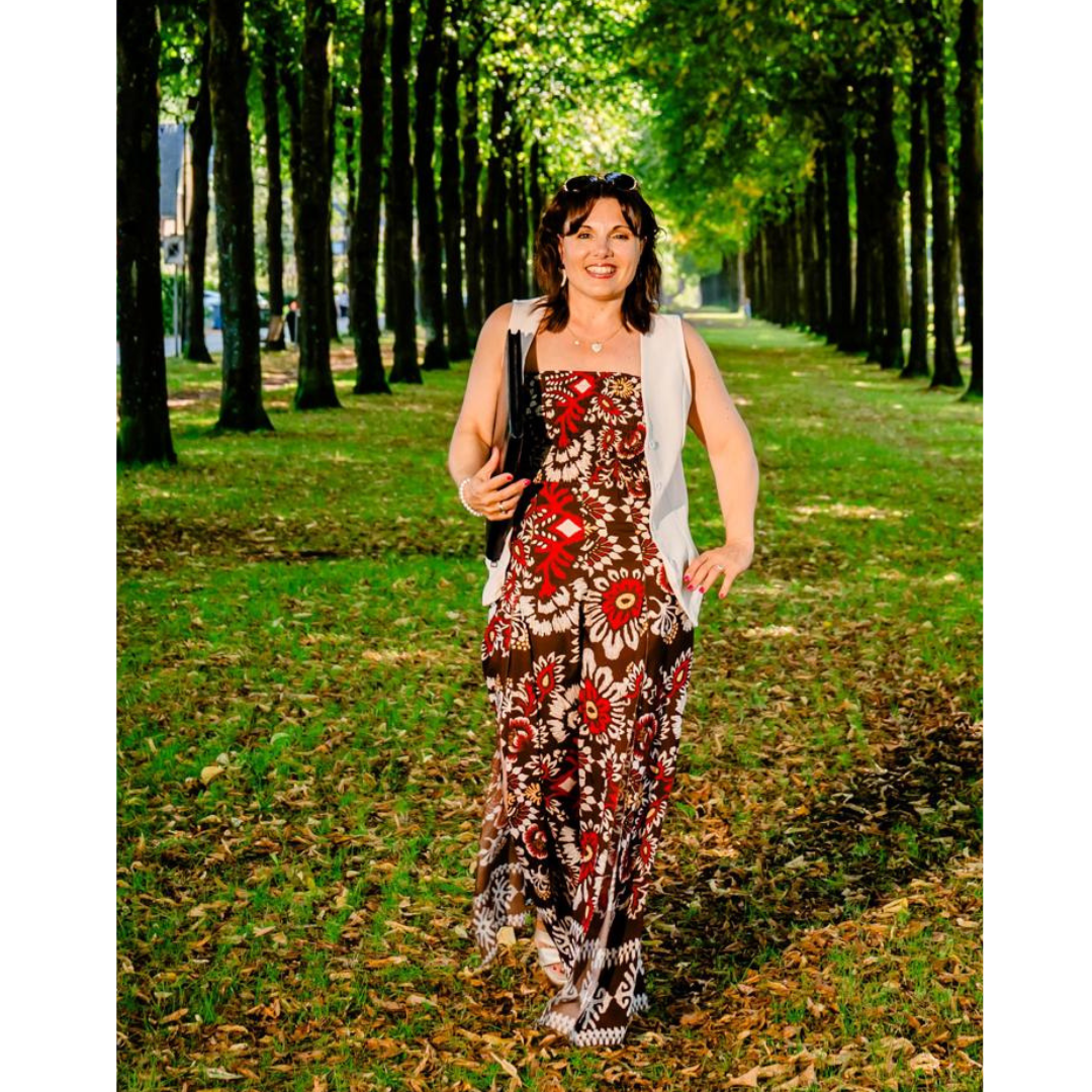 Bloemenprint Jumpsuit met Open Zijkant | Kikisix image 0