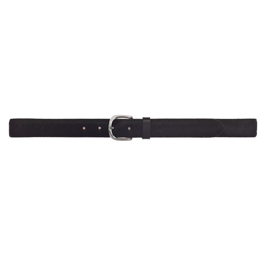 Vanzetti Zwarte Leren Riem met Haartjes image 1