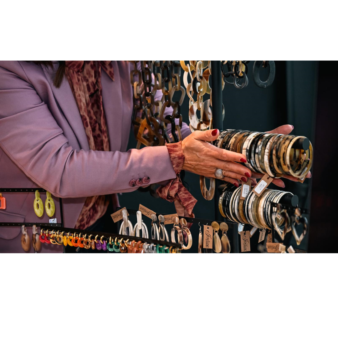Buffelhoorn armbandenset 7 stuks, Mat (Joyline-Creations image 1