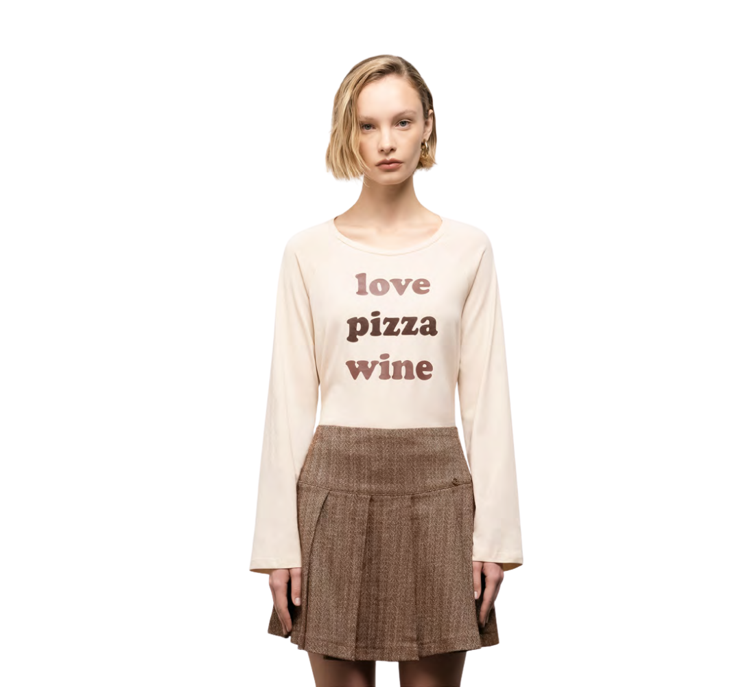 Love Pizza Wine Longsleeve – Mironce| Limited Edition