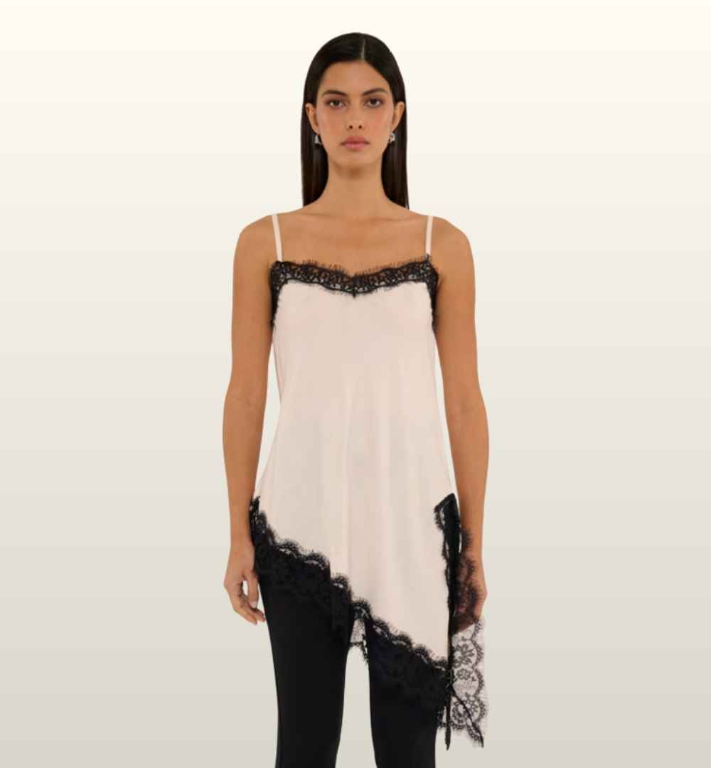 Slipdress Top met Kant | Le Sarte del Sole