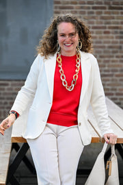 Handgemaakt buffelhoorn collier met een twist (Joyline-Creations)