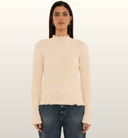 Stretch Longsleeve met Motief Panna & Zwart - Le Sarte del Sole