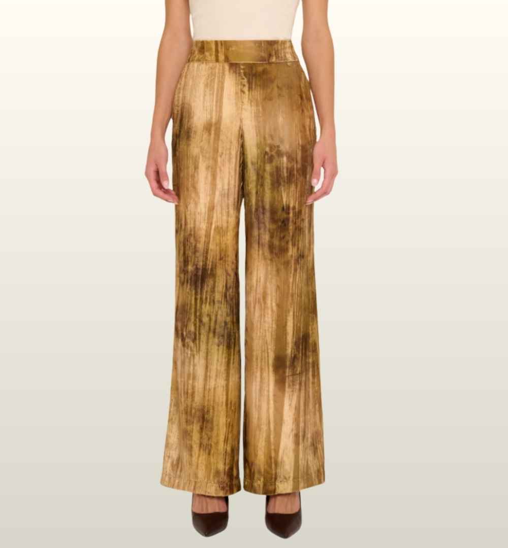 Fluwelen Mid Wide Leg Pantalon | Le Sarte del Sole