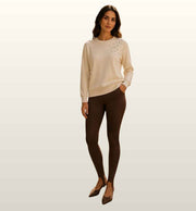 Jogpantalon met Elastische Enkelband en Luxe Stretchstof – Le Sarte Del Sole