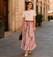 T-shirt Asthetic Le Sarte del Sole | Katoenen T-shirt met Strass Details