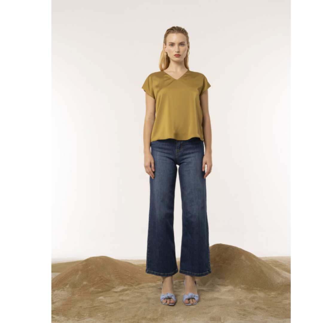 Shirt Blouse Mironce Olijfgroen – Elegant, Comfortabel & Instant Chic