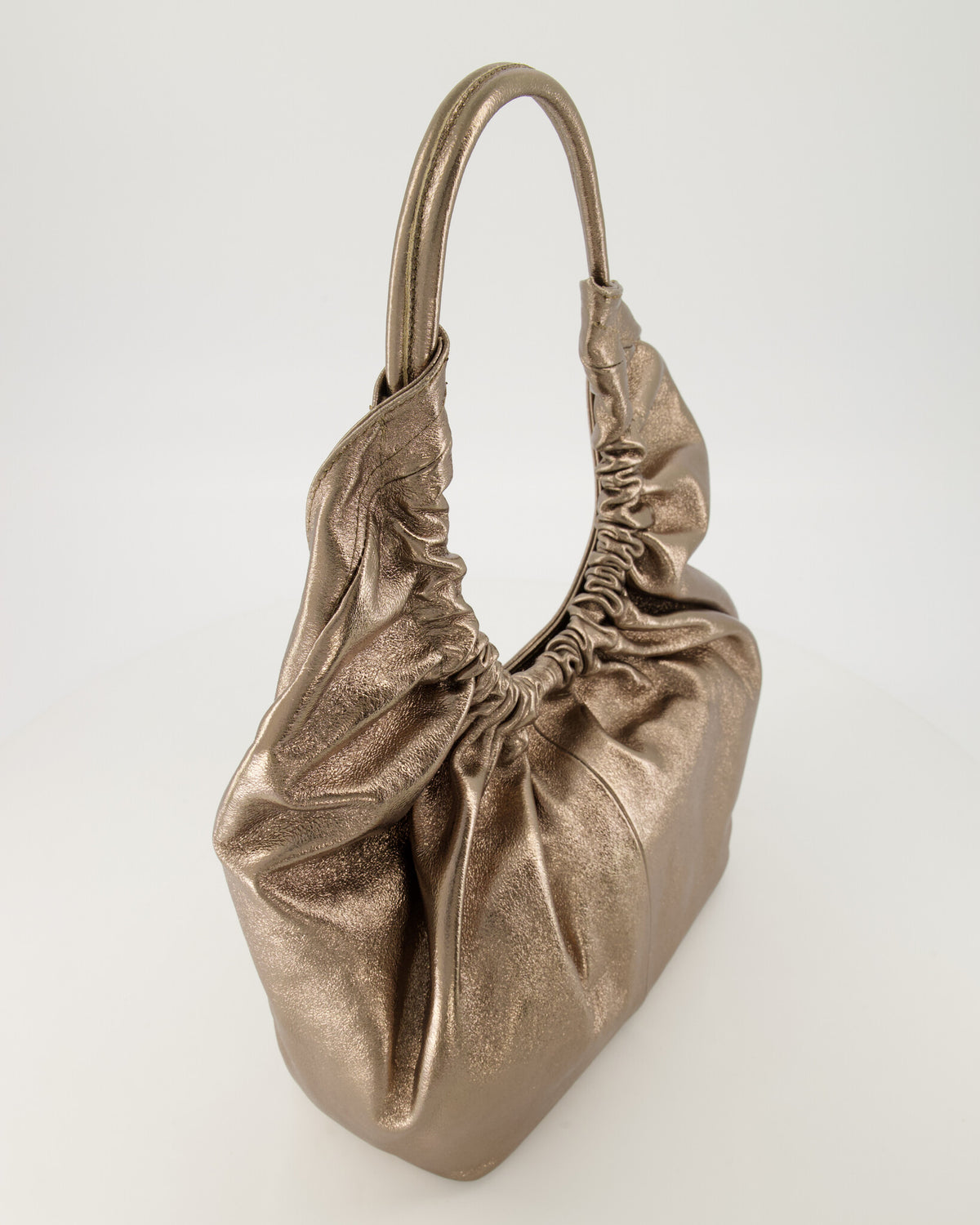 Leonora Schoudertas Sauvage Metallic Leer – Brons & Goud – Luxe Dames Tas