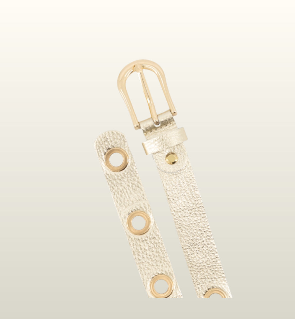 Avery Riem – Soepele Leren Damesriem met Goudkleurige Gesp van Teatro Fashion image 4