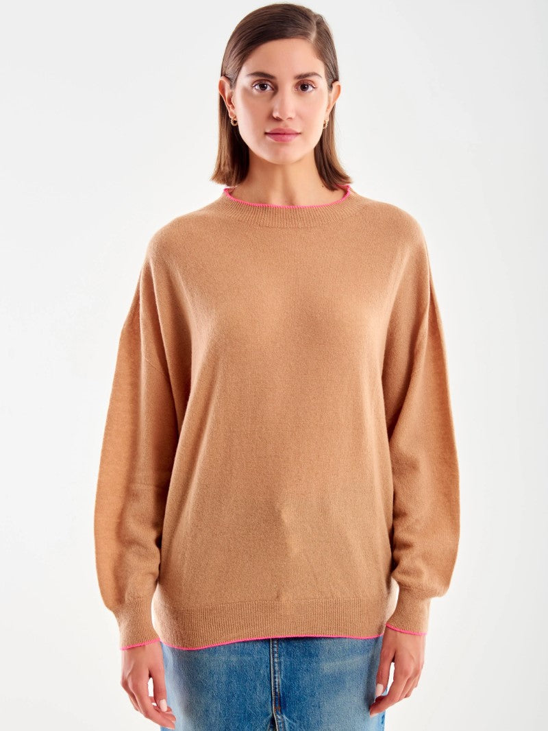 Trui Camel Mixed Cashmere Vicolo image 1