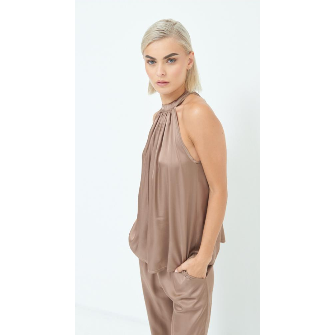 Viscose damespantalon – Kikisix (tabacco)