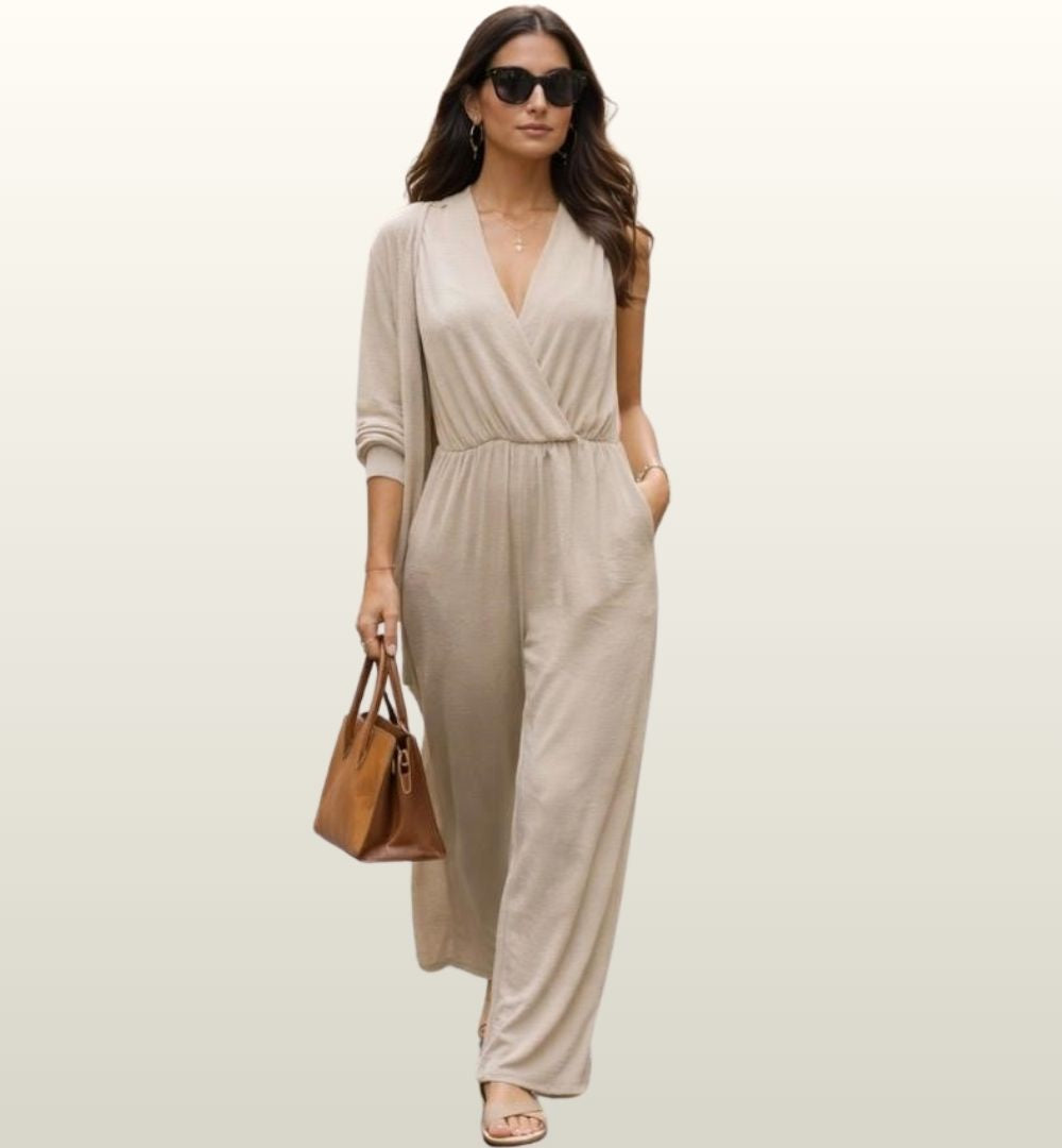 Jumpsuit Mironce | V-hals & Elastische Taille | Elegant & Veelzijdig image 3