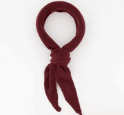Kaia – Luxe Uni Sjaal – Greencash Eco Cashmere – Bordeaux & Butter Yellow