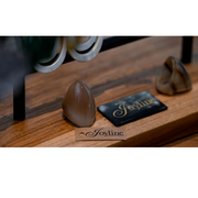 Stijlvolle handgemaakte buffelhoorn ring, gevarieerde tintjes (Joyline-Creations)