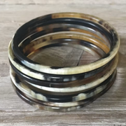 Armbanden buffelhoorn 7 st. Rond (Joyline-Creations)