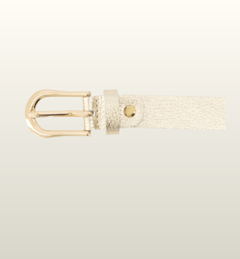 Avery Riem – Soepele Leren Damesriem met Goudkleurige Gesp van Teatro Fashion image 5