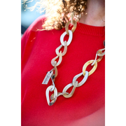 Handgemaakt buffelhoorn collier met een twist (Joyline-Creations)