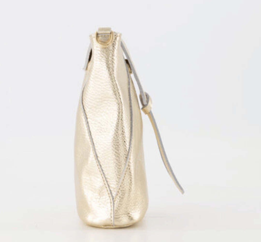 Kendra – Classic Grain Crossbody Tas – Goud