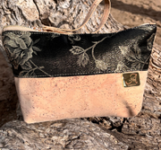 Handgemaakte kurk pochette – Uniek Italiaans design met vlinders, rozen en glinsterende details