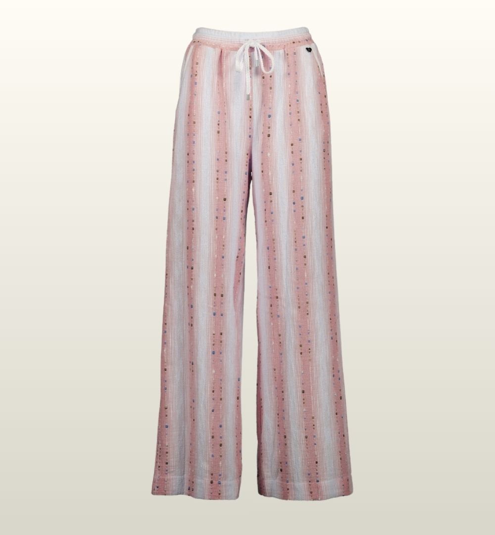 Lynn Roze Wit Gestreepte Zomerpantalon – Amélie & Amélie