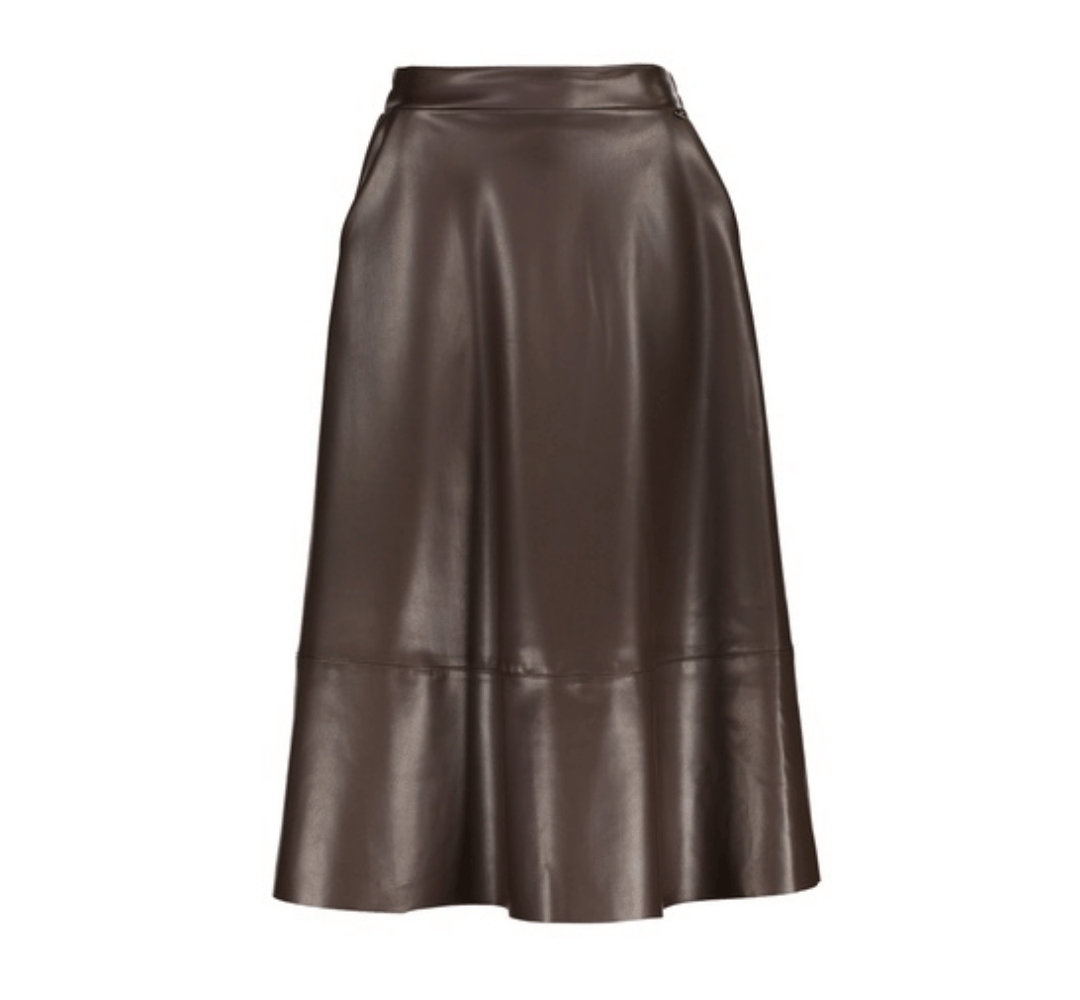Rok New Maria Leather Look – Amélie Amélie | Elegante A-lijn
