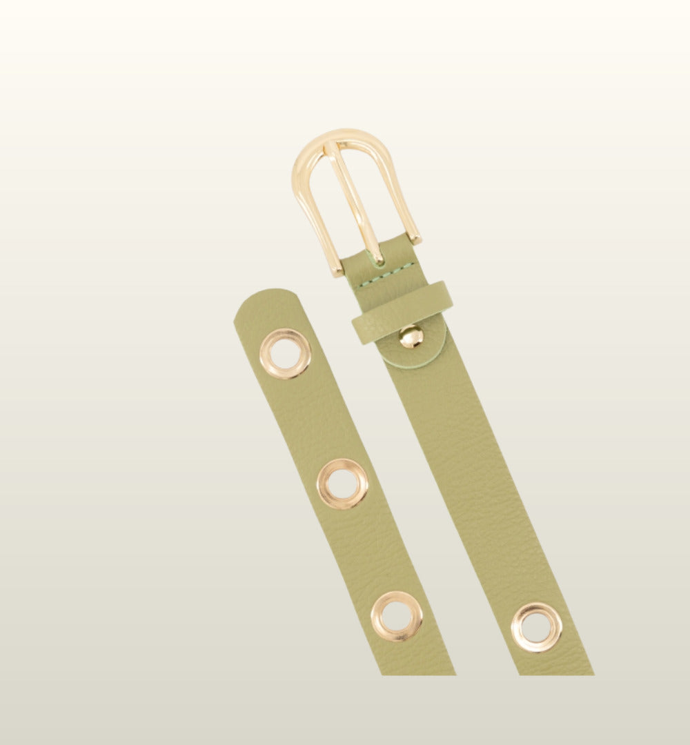 Avery Riem – Soepele Leren Damesriem met Goudkleurige Gesp van Teatro Fashion image 1