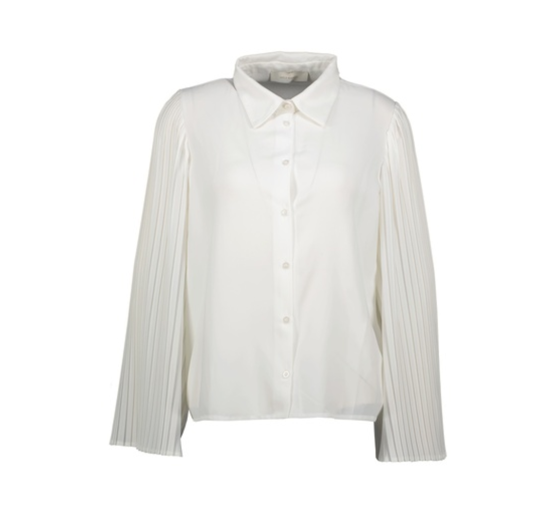 Nigella Off-White Elegante Blouse – Trendy Statement Top | Amélie Amélie