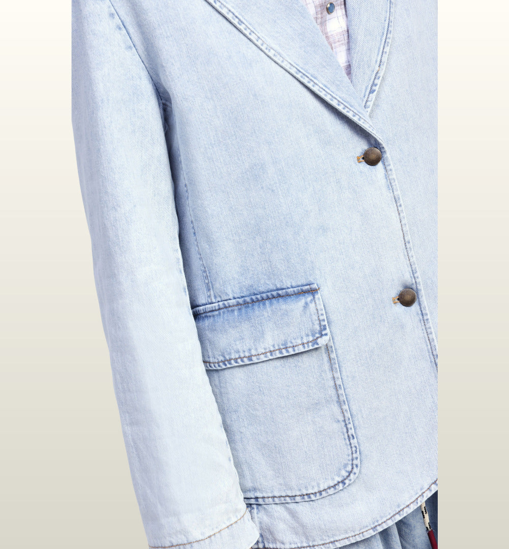 Trendy Jeans Blazer | Dixie