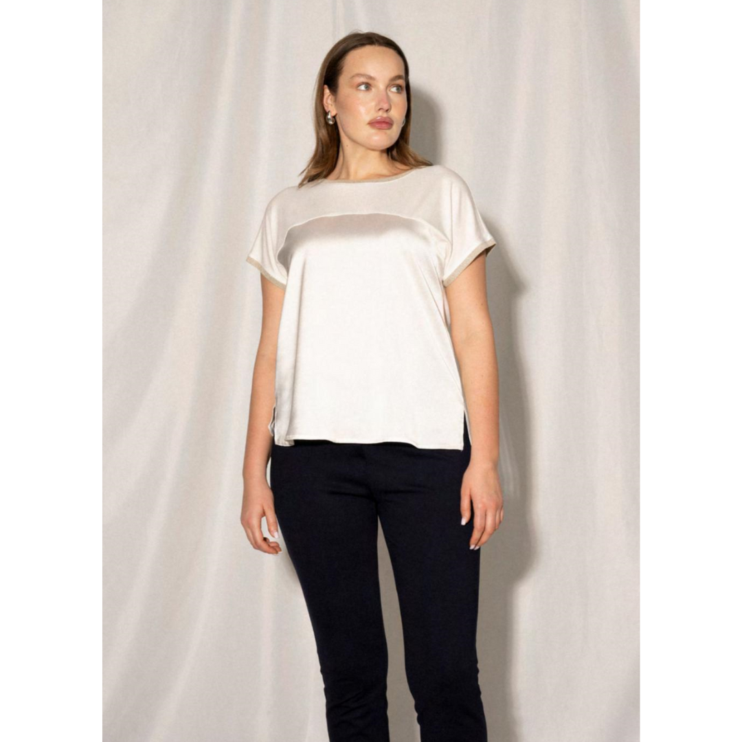 T-shirt Elegance Ivoor Mealys