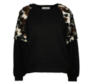 Trui Knokke van Amélie Amélie – Trendy Raglan met Koeienprint