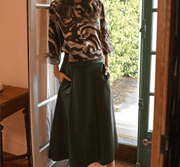 Rok New Maria Leather Look – Amélie Amélie | Elegante A-lijn