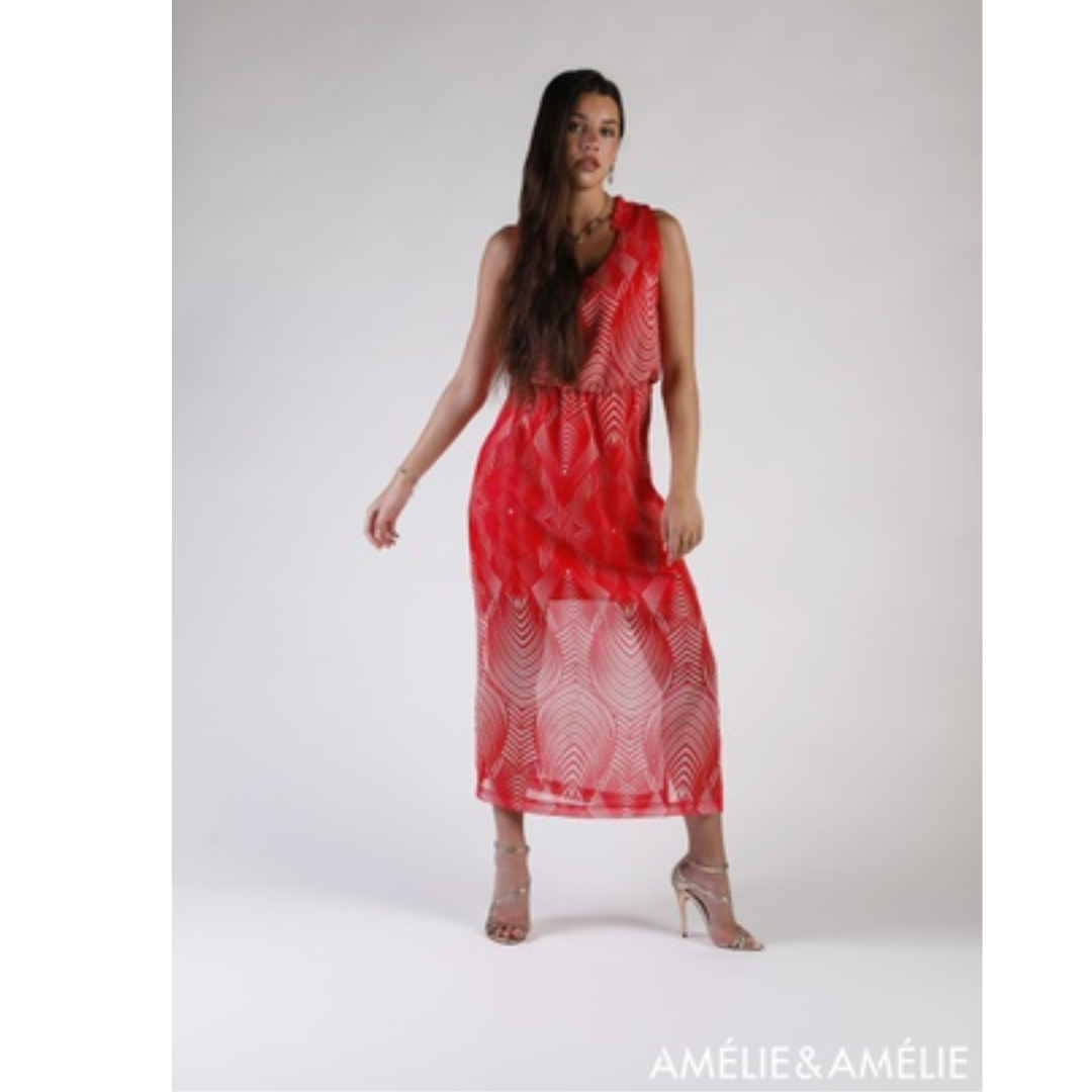 Zomerjurk Nancy – Amélie Amélie | Elegant & Vrouwelijk