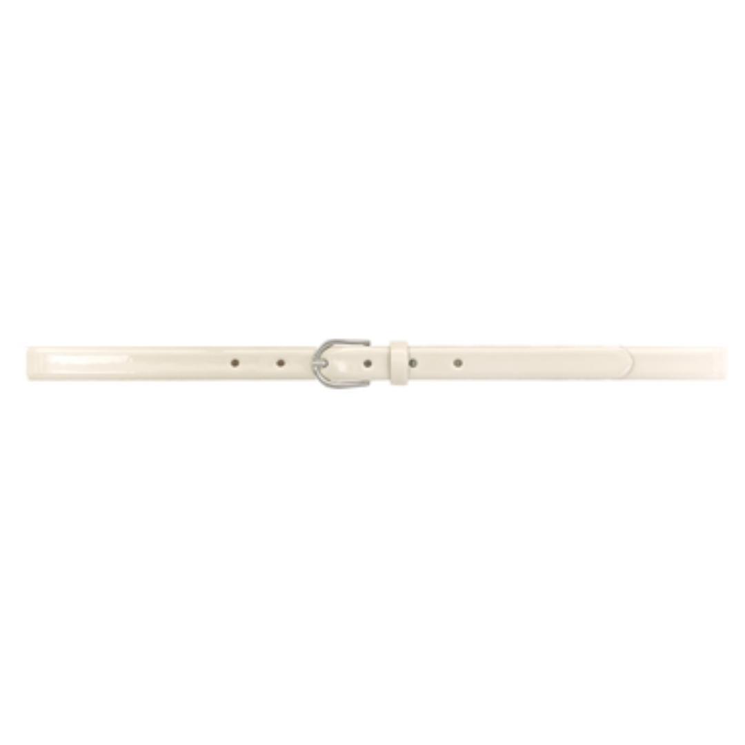 Vanzetti Leren Lak Riem Cream