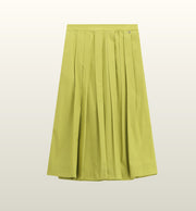 Midi plissé rok in lime – Dixie