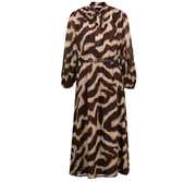 Jurk New Halesia – Elegant Choco-Gesso van Amélie Amélie