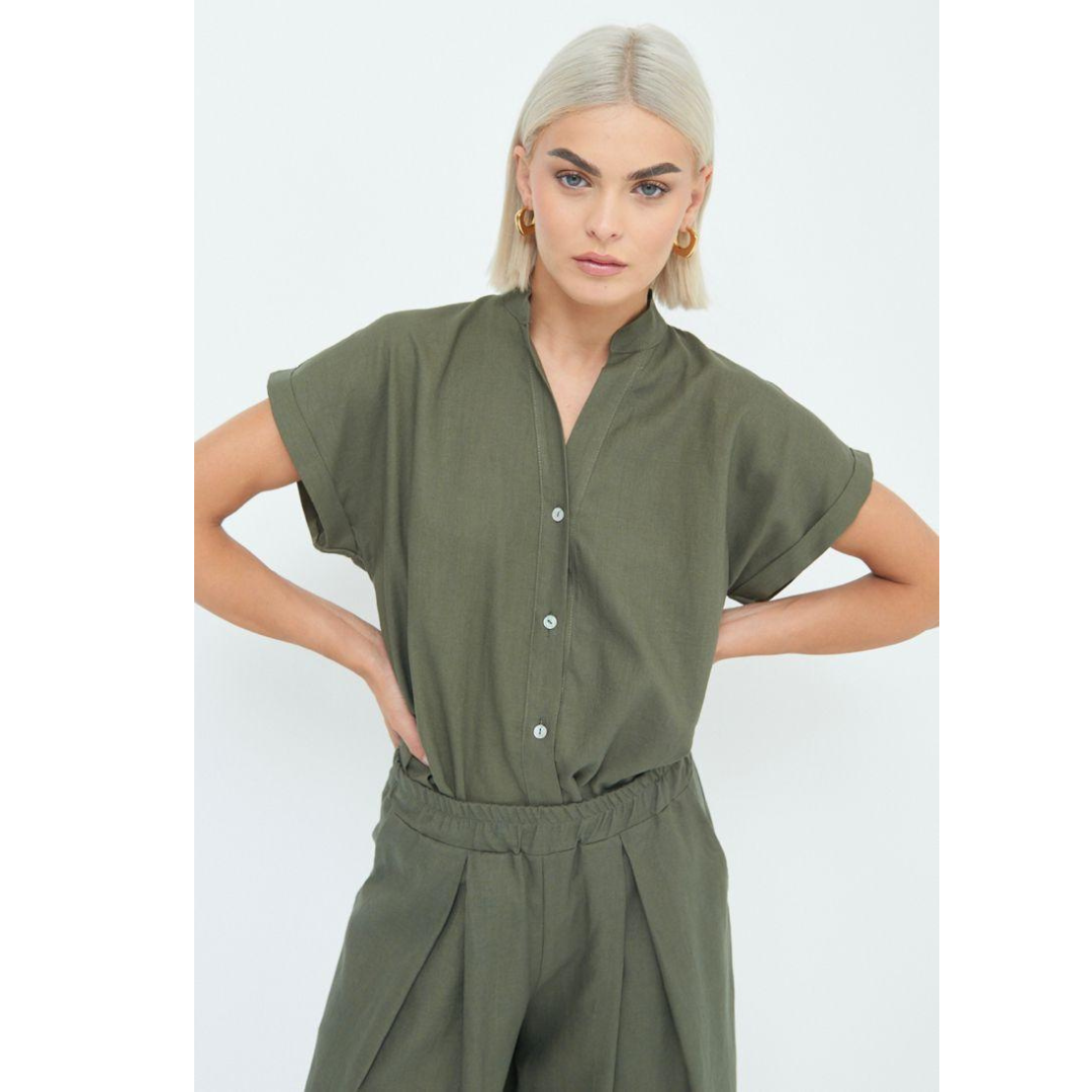 Linnen Wide Leg Shorts Kikisix – Chic, Comfortabel & Combinatiekracht