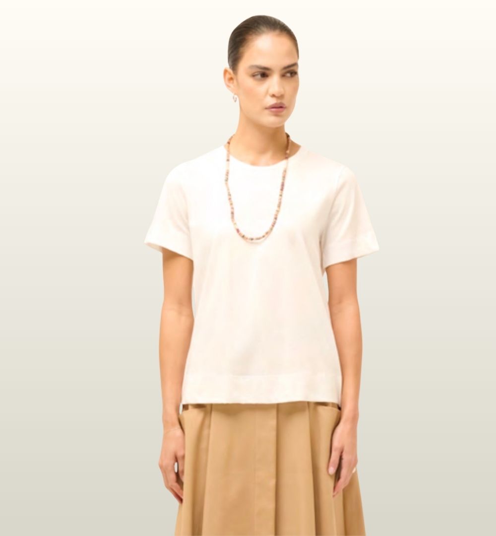 Basic Katoenen T-Shirt – Le Sarte del Sole | Casual Chic Essential image 0
