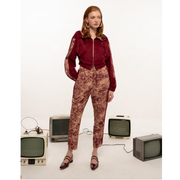 Broek  Burgundy Tijger (Jog Materiaal) Mironce