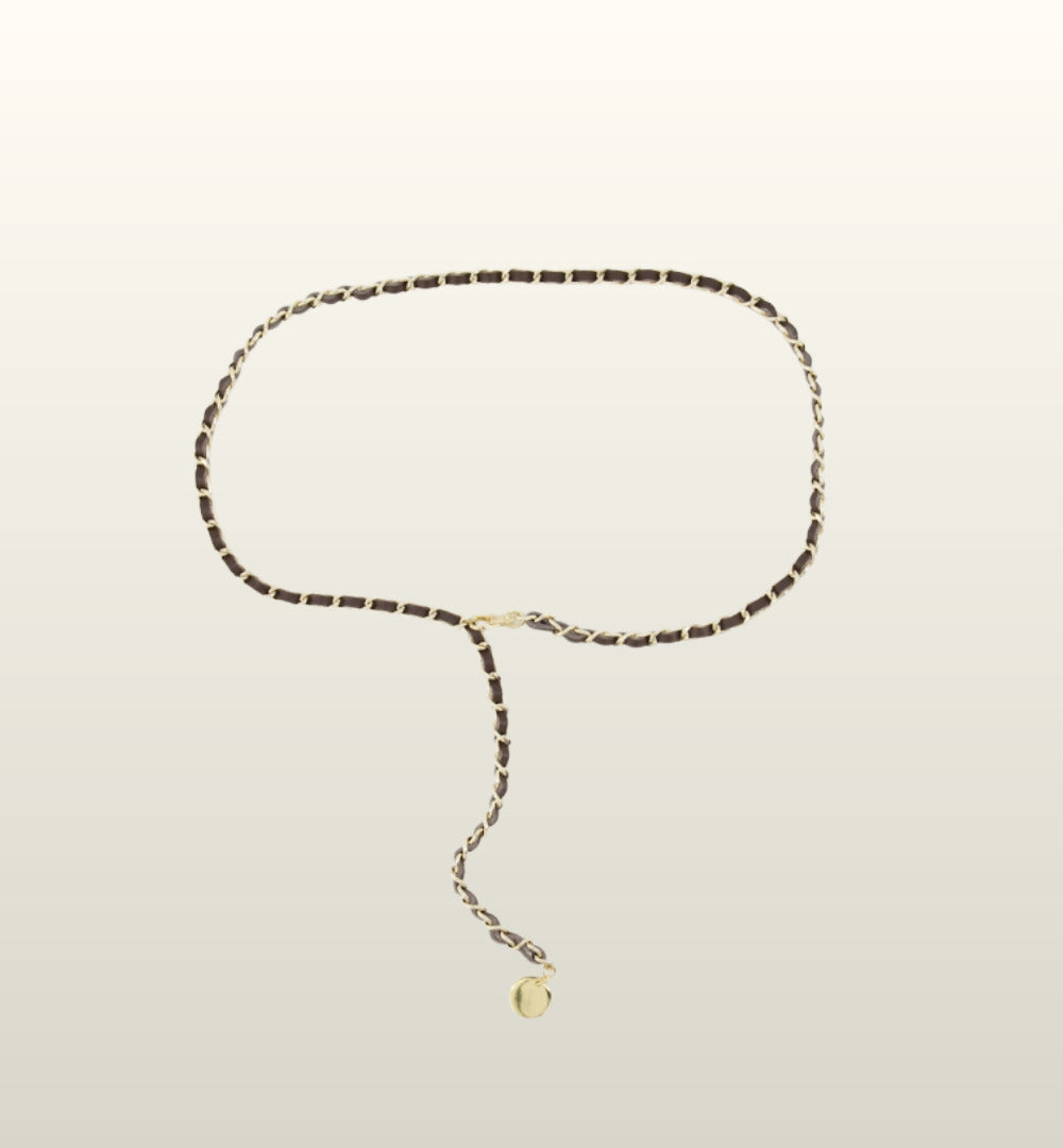 Josh Ketting Riem – Elegante Leren Taille- en Broekriem van Teatro Fashion